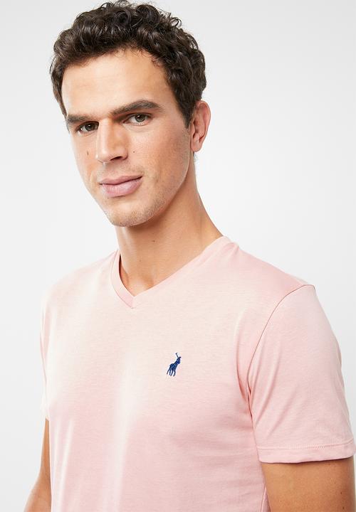 POLO - Michael plain V-neck short sleeve T-shirt - pink