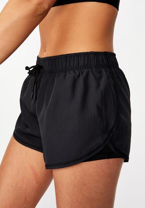Cotton On - Move jogger short - black