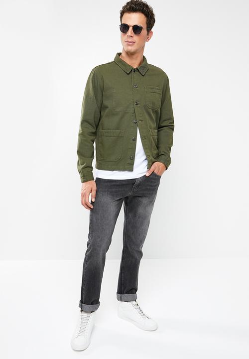Superbalist - Overdyed worker jacket - khaki