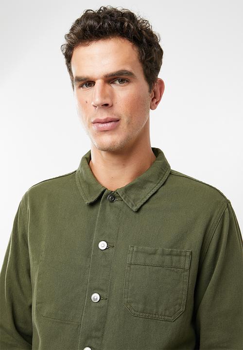 Superbalist - Overdyed worker jacket - khaki