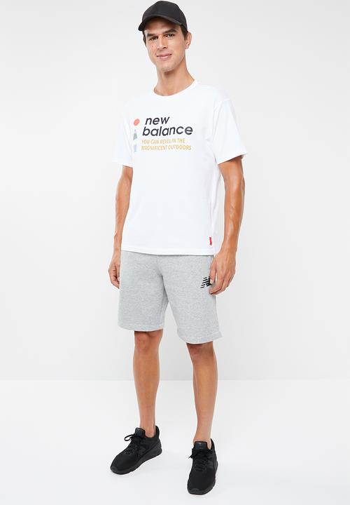 New Balance  - New balance athletics trail tee - white
