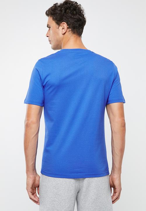 New Balance  - Essentials stacked logo tee - blue