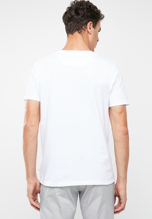Pringle of Scotland - Callum V-neck short sleeve tee - white