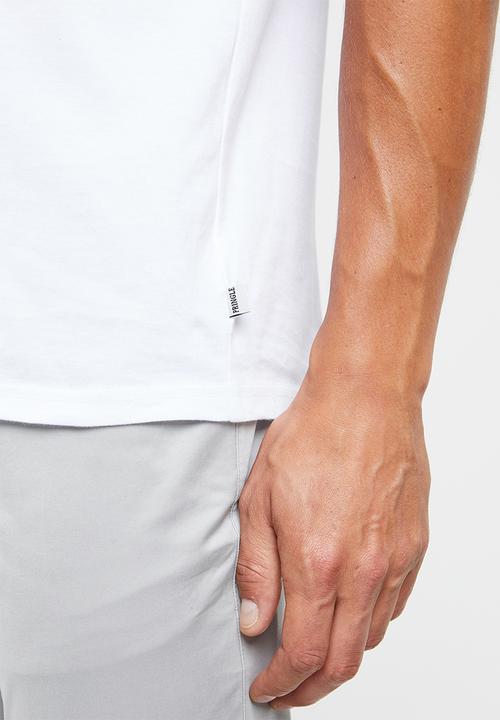 Pringle of Scotland - Callum V-neck short sleeve tee - white