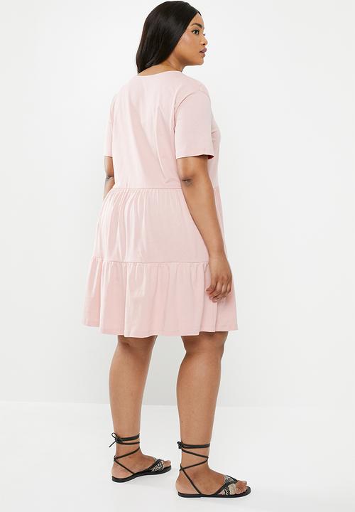 New Look - Smock mini dress - pink