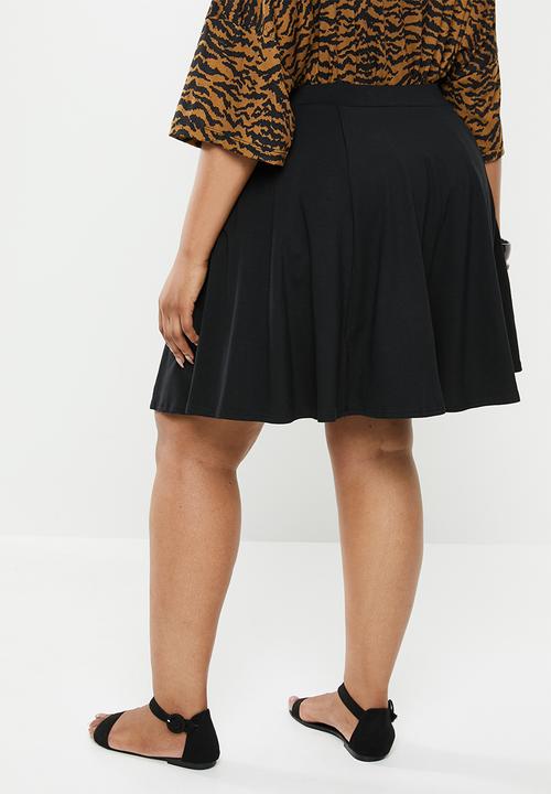 New Look - Curves circle skirt - black