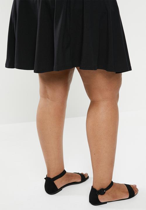New Look - Curves circle skirt - black