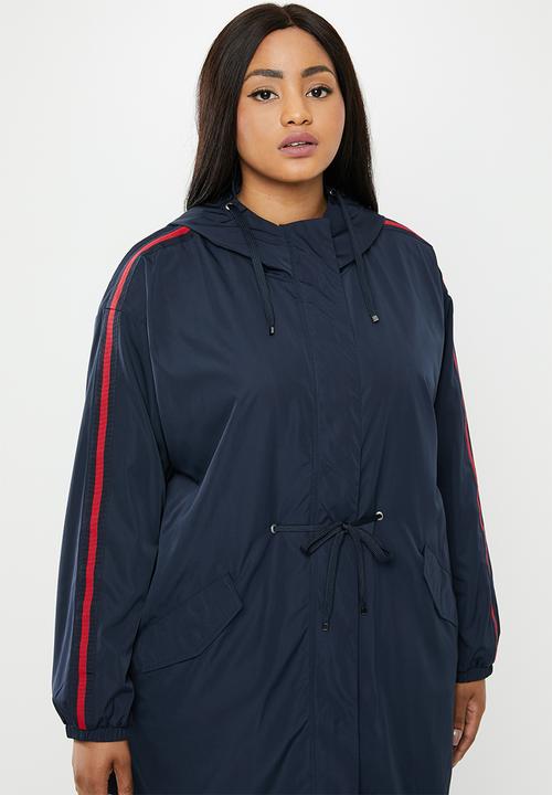 Carmakoma - Evelyn spring coat - navy & red 