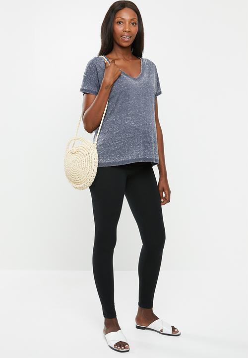 Cotton On - Maternity Karly short sleeve top - navy 