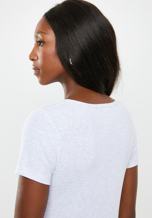 Cotton On - Maternity henley short sleeve top - grey 