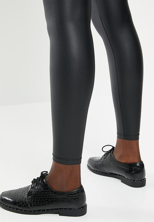 New Look - Maternity wet look leggings - black