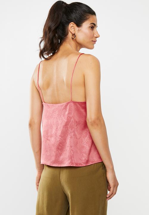 Glamorous - Scallop cami - pink