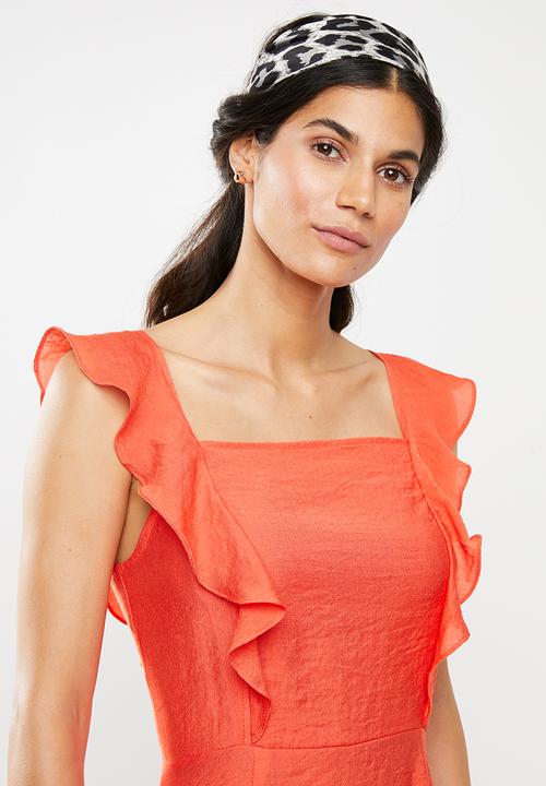 Glamorous - Square neck dress - orange