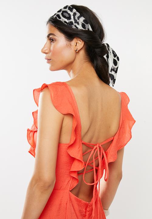 Glamorous - Square neck dress - orange