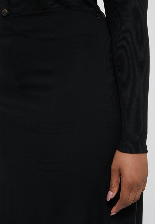 Superbalist - Midi slip skirt - black