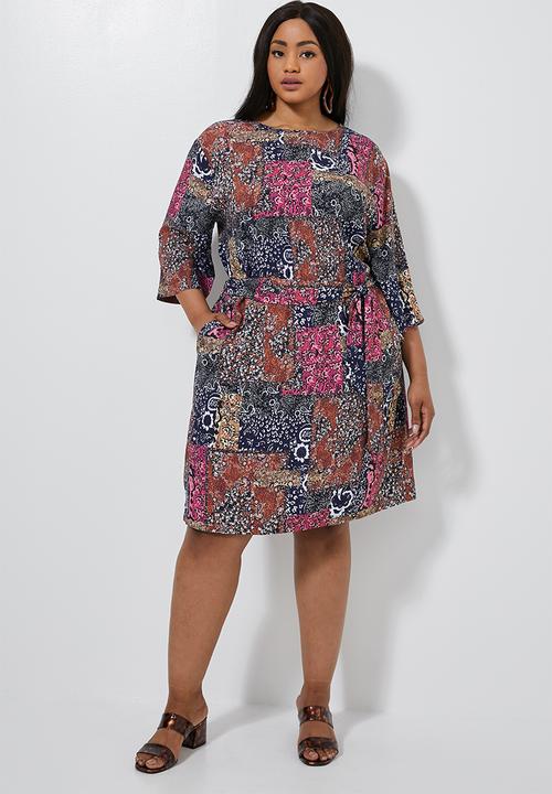 Superbalist - Wide sleeve shift dress - mutli
