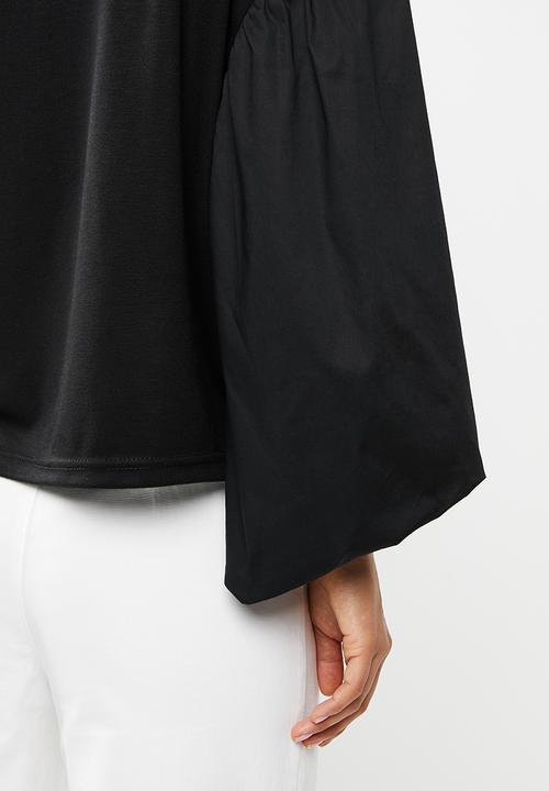 Me&B - Peplum blouse - black