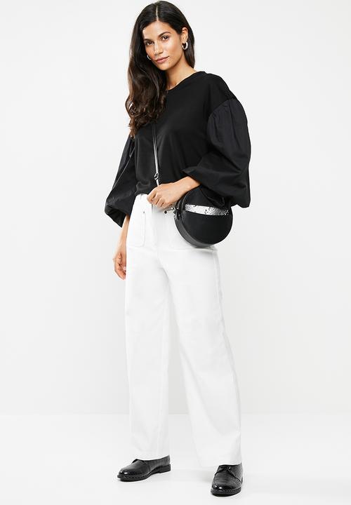 Me&B - Peplum blouse - black