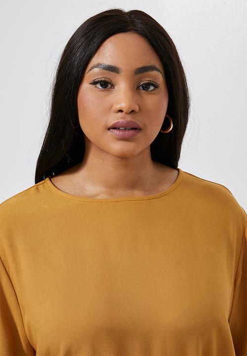 Superbalist - Wide sleeve shift dress - yellow
