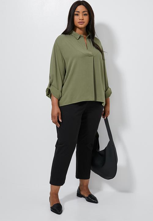 Superbalist - Notch neck shirt - khaki
