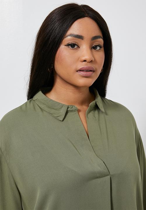 Superbalist - Notch neck shirt - khaki