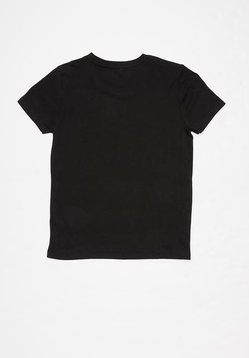 GUESS - Teens short sleeve Guess stamp tee - black & yellow