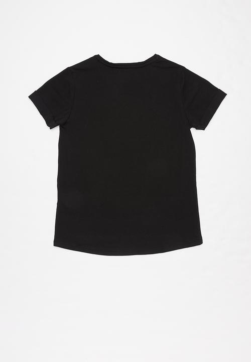 GUESS - Teens short sleeve Guess tri tee - black
