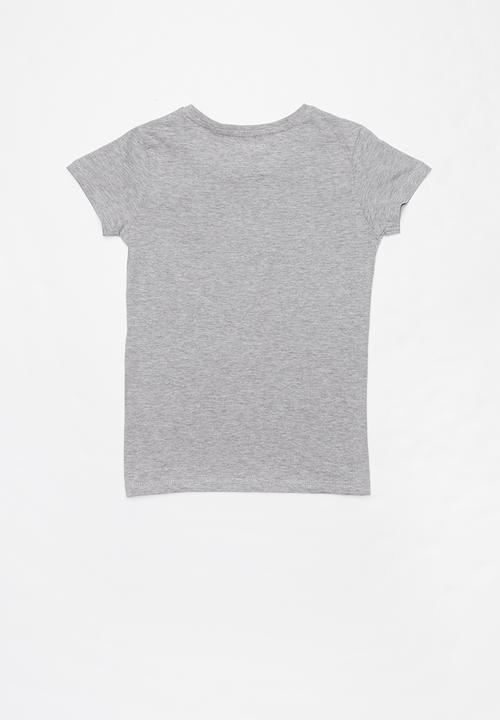 GUESS - Girls faded heart Guess tee - grey