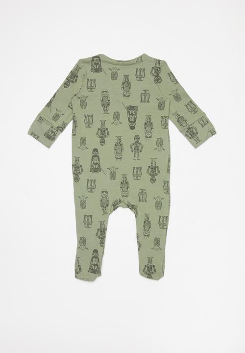 Cotton On - The long sleeve zip romper -  green 