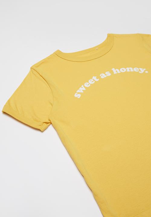 Free by Cotton On - Girls ringer tee - yellow 