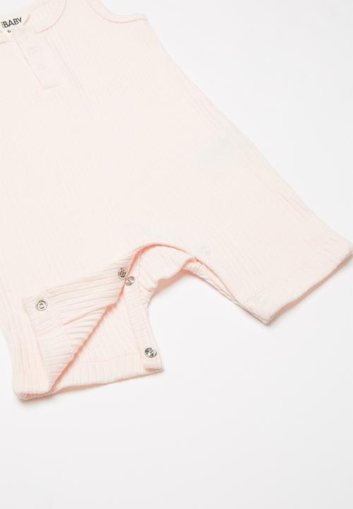 Cotton On - The sleeveless short leg romper -  pink