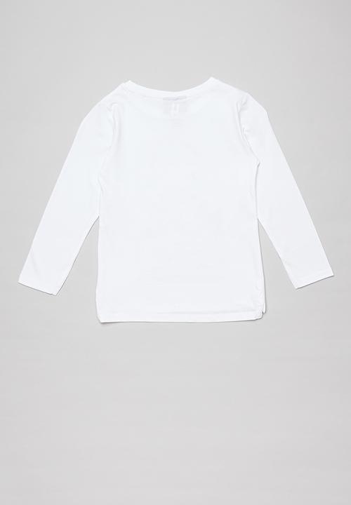 Cotton On - Lux long sleeve tee - white