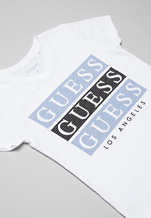 GUESS - Short sleeve Guess 3 step tee - white