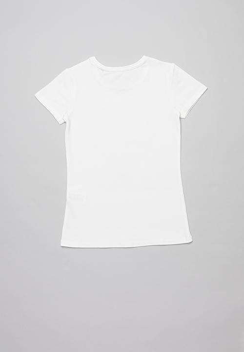 GUESS - Short sleeve peyton tee - white