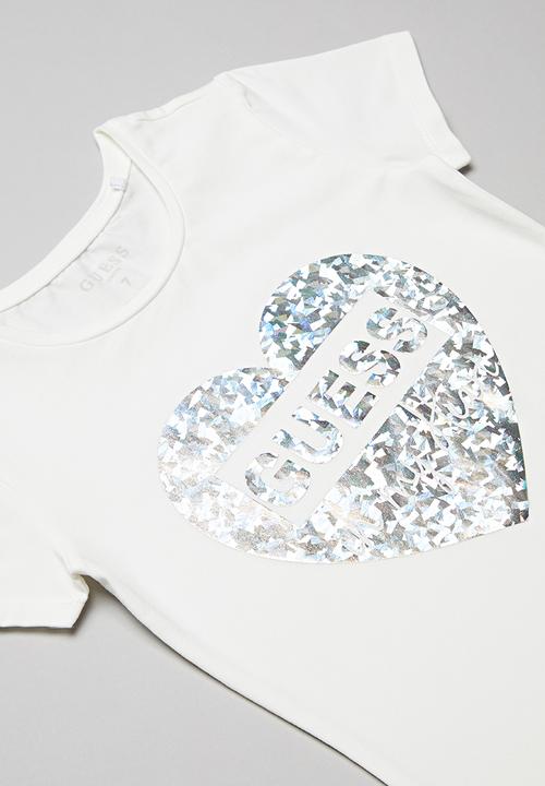 GUESS - Short sleeve peyton tee - white