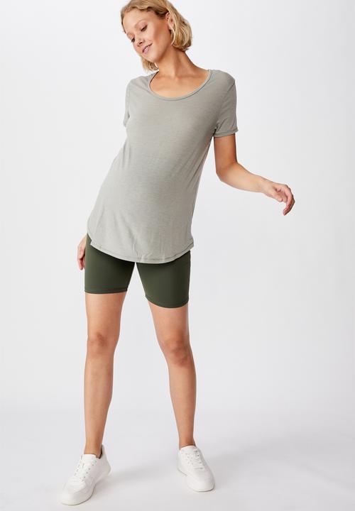 Cotton On - Maternity bike shorts - khaki