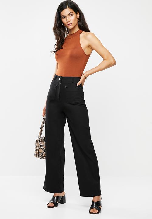 Me&B - High waisted sailor pants - black