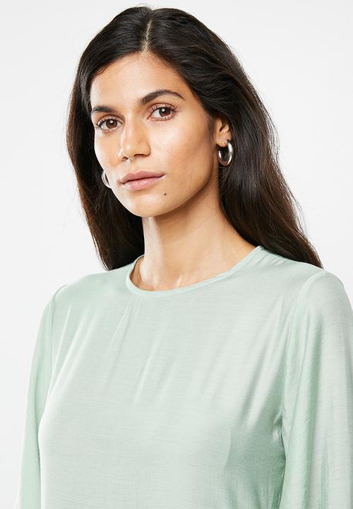 Me&B - Tie dye 3/4 dress - green