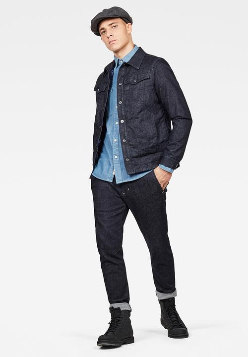 G-STAR - 3301 Lining overshirt jackets - navy 