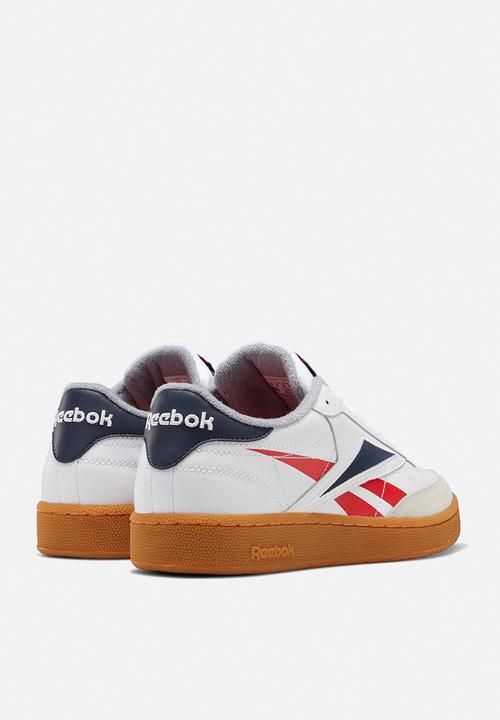 Reebok - Club c 85 mu - white/radiant red/collegiate navy