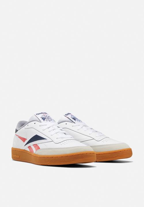 Reebok - Club c 85 mu - white/radiant red/collegiate navy