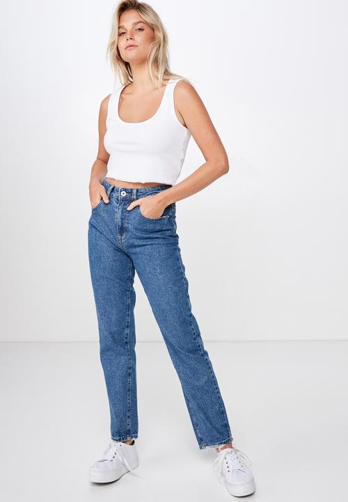 Cotton On - The sister crop tank - white