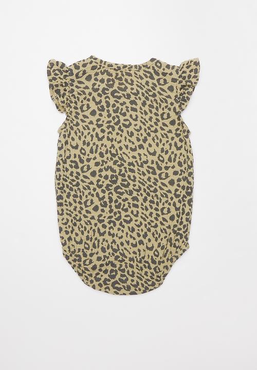 Cotton On - Lola playsuit - beige & charcoal 