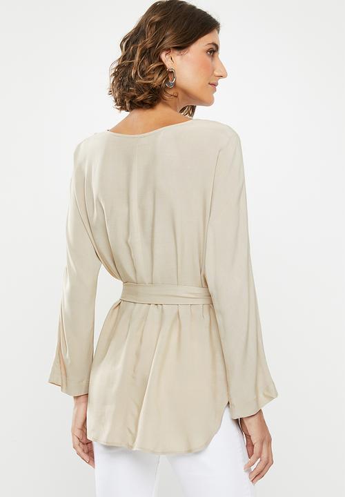 edit - Long sleeve tunic - beige