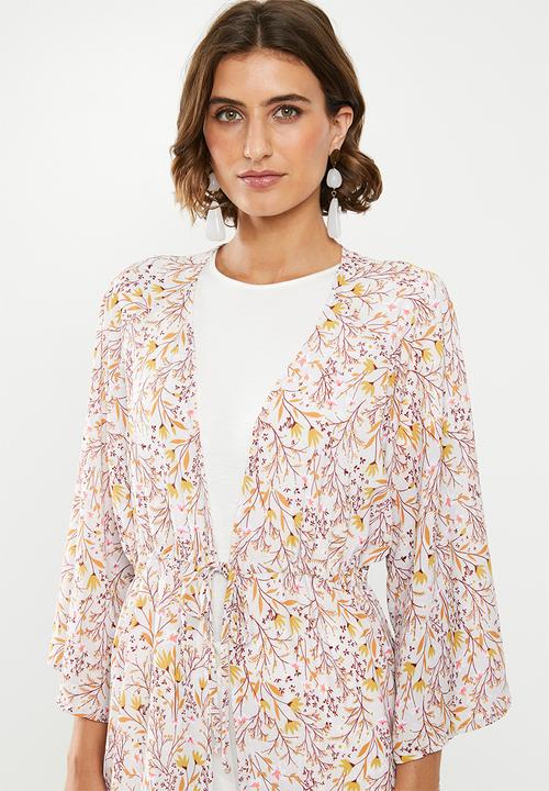 edit - Draw waist kimono - multi 