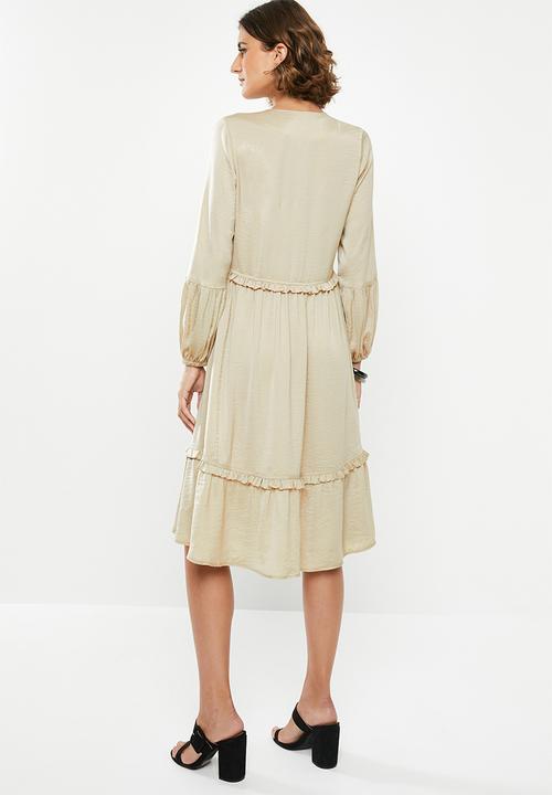 edit - Peasant dress - stone