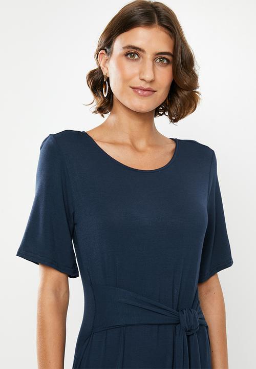 edit - Knot front maxi dress - navy