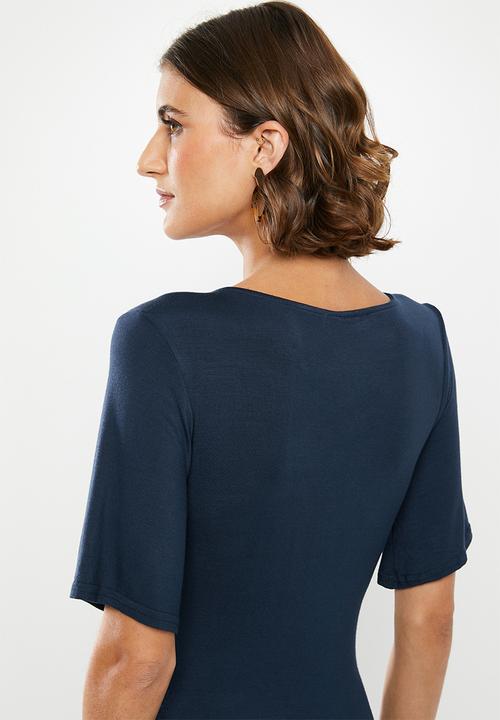 edit - Knot front maxi dress - navy