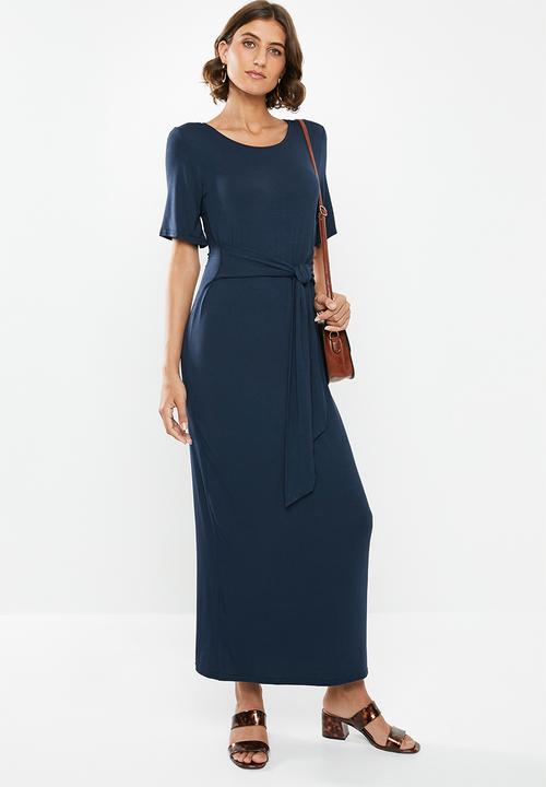 edit - Knot front maxi dress - navy