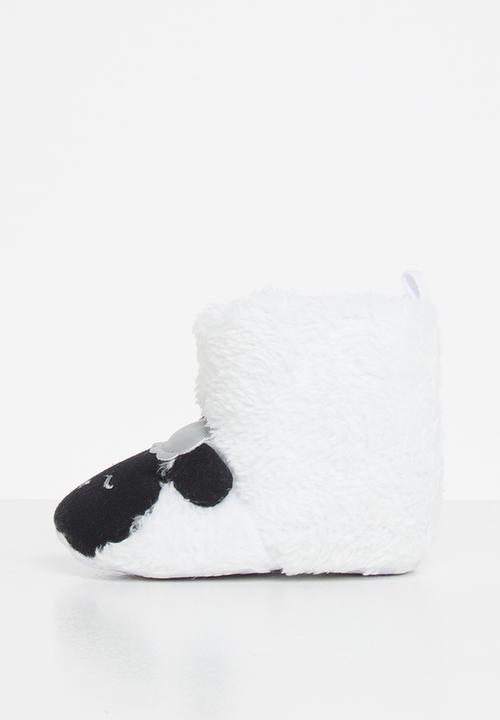 Pop Candy - Baby Sheep Booties - black/white
